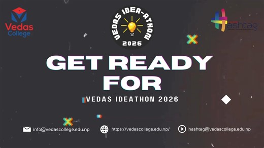 VEDAS IDEATHON 2026 Where Ideas Meet Innovation! Vedas College is excited to announce VEDAS IDEATHON 2026, a dynamic platform designed to ignite creativity, innovation, and entrepreneurial thinking among our students. - Innovative problem-solving ideas - Team collaboration & mentorship - Real-world challenges - Recognition for impactful ideas This Ideathon is an opportunity for aspiring innovators to think boldly, pitch confidently, and transform ideas into solutions. Let your ideas lead the fut