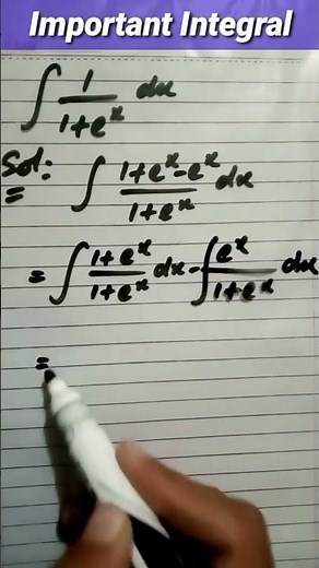 Integration of exponential function
