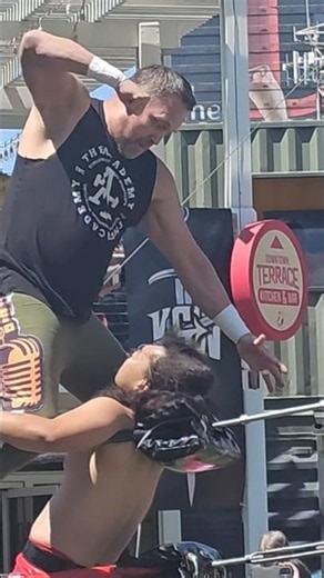 Mr. Anderson busting skulls with the corner 10 punch #wwe