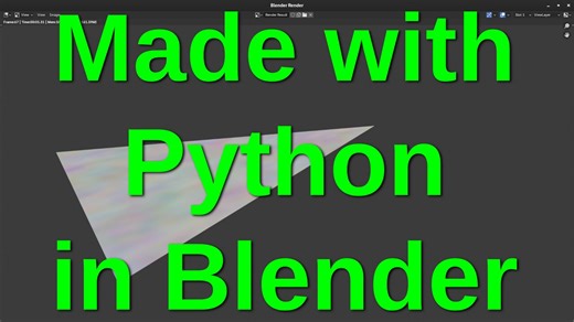 Textured Triangle with Noise & Rotation Animation | Blender Python API Tutorial