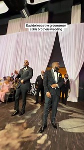 164K views · 29K reactions | @davido leads the groomsmen man at his brother’s wedding — Bride: @jessica.alexan Groom: @iamayoolaadeleke Groomsman: @davido Planner: @bybriangreen Videography | Reel: @irisfilmsatl Photography: @photosbyreem DJ: @6fiveproductions | Iris Films | Facebook