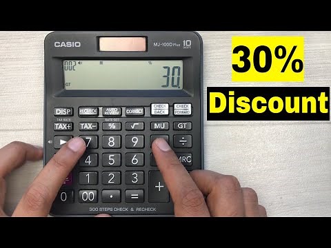 How To Calculate 30 Percent Discount on Calculator