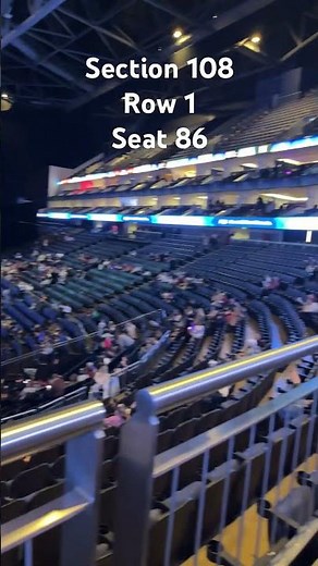 The o2 arena section 108, seat 86, row 1 #theo2london ￼