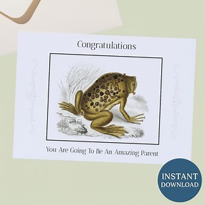 Funny Surinam Toad New Parent Card: Printable Congratulations (digital Download) - Etsy Canada