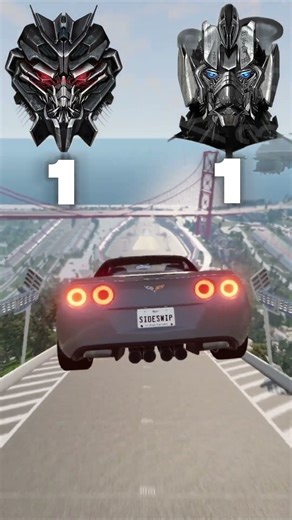 Sideways vs Sideswipe Transformers Cars in BeamNG Drive! #beamngdrive