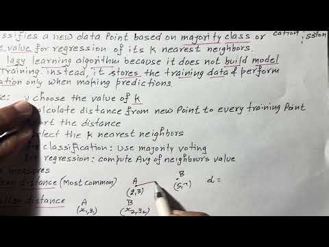 Lec-28 Introduction to KNN Algorithm, Procedure | Machine Learning | R K Classes | Join Telegram PDF