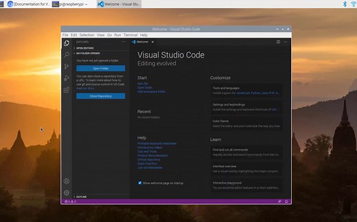 【中字】树莓派4安装VS Code教程