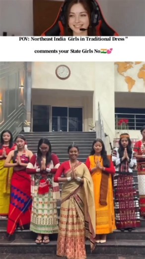 7 Sisters Northeast India girls in Traditional dress😍 #traditionaldresses #northeastindia #culture