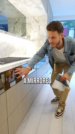 The Kitchen Guy on Instagram: "Would you put a mirrored drawer front in your home? it's super convienient in all the right ways!"