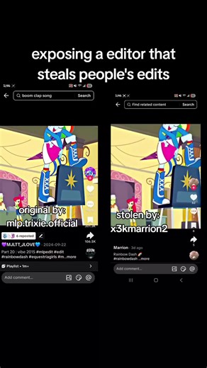 EDIT: THEY DELETED ALL OF THE STOLEN EDITS AFTER I POSTED THIS!!!! || stolen by @Marrion #viral #fyp #xyzbca #stolenedit