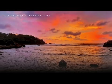 Sunset Beach | Sounds for Relaxing, Focus or Deep Sleep | Nature White Noise | Ocean Waves