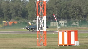 SAAB 35 Draken Spitting Fire at Belgian Air Force Day
