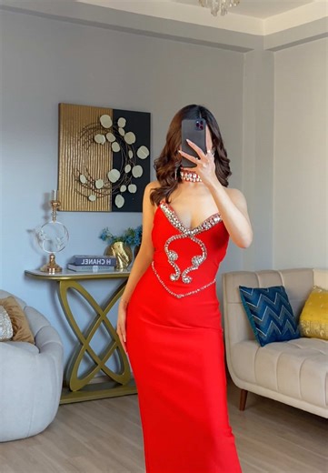 Wrapped in a rhinestone studded bandage bodycon that hugs every curve just right, finished with a statement choker that pulls the whole look together 💎✨. #bandagedress #choker #pjzcollection #fypage #ootn