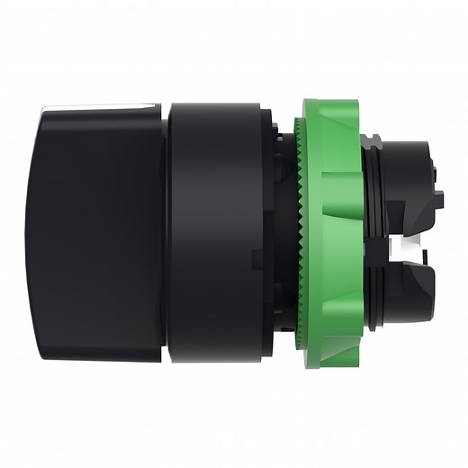 ZB5AD5 - Selector switch head, Harmony XB5, plastic, black, 22mm, 3 positions, spring return to center | Schneider Electric Australia