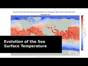 Exploring Decades of Ocean Surface Temperature Changes | Sea Temperature Animation