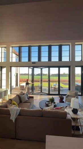 Guess how tall and wide this massive folding outswing patio door is 👀😍