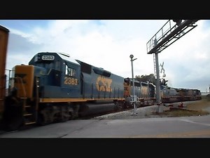 CSX Train Along Sharp Curve