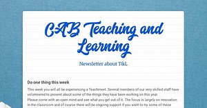 CAB Teaching and Learning
