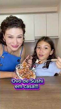 Homemade Sushi Egg! 🐰 #easter #sushi #motheranddaughter #recipe #athome