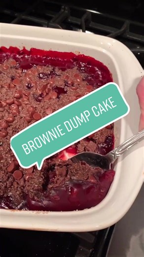 Delicious Chocolate Cherry Chunk Brownie Dump Cake Recipe
