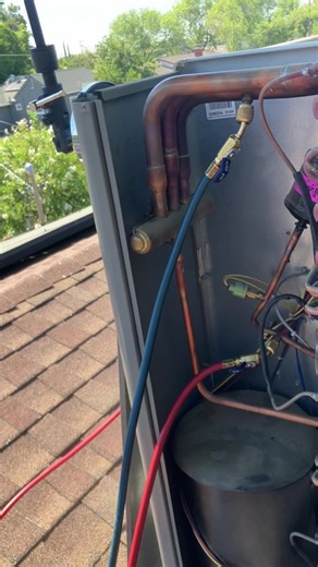 Failed reversing valve shenanigans #hvac #hvactechnician #hvactech #hvacarmy