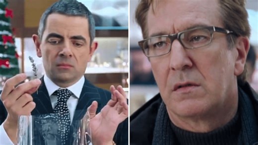 Love Actually fans discover real reason Rowan Atkinson took ages to wrap gift