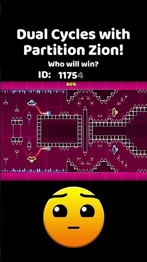 Geometry Dash: Cycles but 2-Player Duals with Partiton Sion?