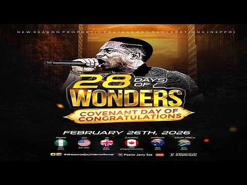 28 DAYS OF WONDERS - DAY 26 || COVENANT DAY OF CONGRATULATIONS || NSPPD || 26TH FEBRUARY 2026