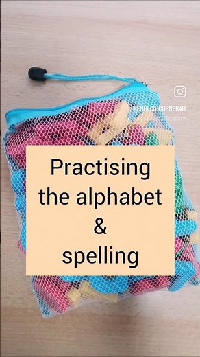 Practising the alphabet