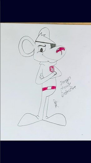 Drawing Danger Mouse | Classic Cartoon Spy Character
