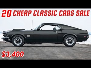 20 Cheap Classic Cars for Sale Today Under $8,500