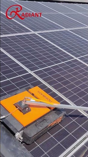 Rooftop Solar Cleaning Robot in Action | Kunshan PV Project