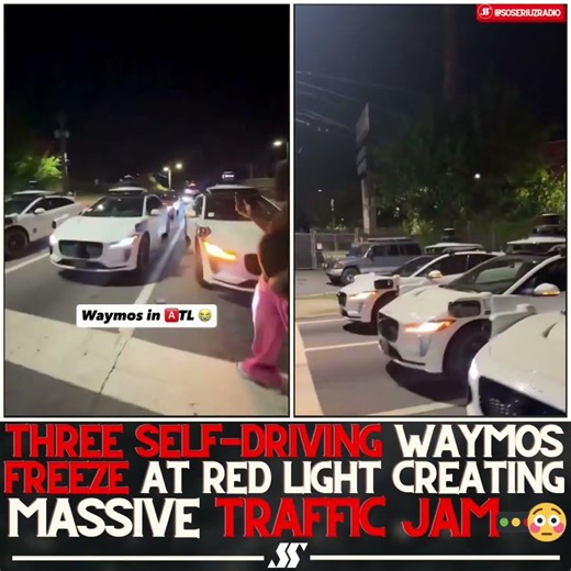 "WE CAN'T MOVE" SELF-DRIVING ROBOTAXIS PARALYZE DOWNTOWN ATLANTA IN MASSIVE TRAFFIC JAM!!