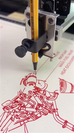Rocketdyne F-1 Engine Blueprint