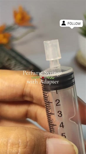 Perfume Syringe with Adapter for Easy Refills