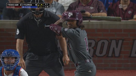 Gators 🤝 Game One 🫡No. 21 @GatorsBB secures game one of the series against No. 7 Texas A&M, 9-2! #NCAABaseball x 🎥 SECN+
