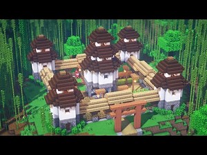 【マイクラ】和風サバイバルベースの作り方 - 建築講座【DEER :P】#6 / How to Build a Japanese Survival base in Minecraft
