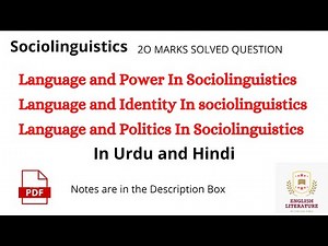 Language and Power Relationship, Language and Identity Relationship, Language and Politics Relations