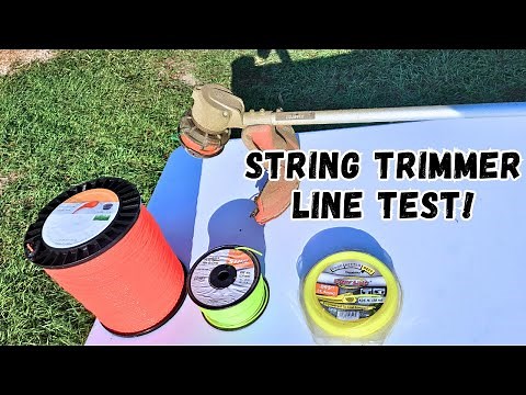 String Trimmer Line Test! 4 Different Styles!