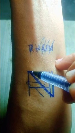 How to connect letters to form a logo name #namearts #tattooideas #logomaker