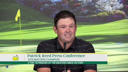 "I definitely feel this year like you have 10-12 guys who have a legitimate opportunity to win a green jacket."2018 Masters champ, Patrick Reed, comments on this year's field.