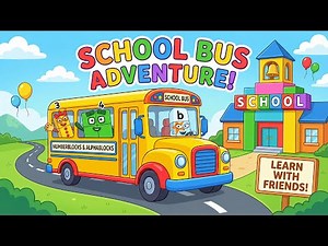 Numberblocks & Alphablocks:Learning Numbers & Phonics for Kids! 🚌 School Bus Adventure with Friends