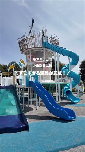 【栃木県小山市】すごすぎる遊具が完成！小山総合公園