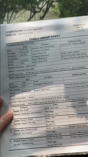 How I use our new fillable family group sheet PDF with Aramis text entry #genealogy