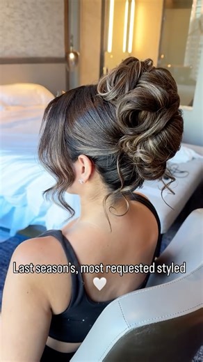 CHICAGO Bridal Hair & Makeup Artist | The most requested bridal style was this messy, high updo with soft front pieces and a middle part. It was requested at least twice in... | Instagram