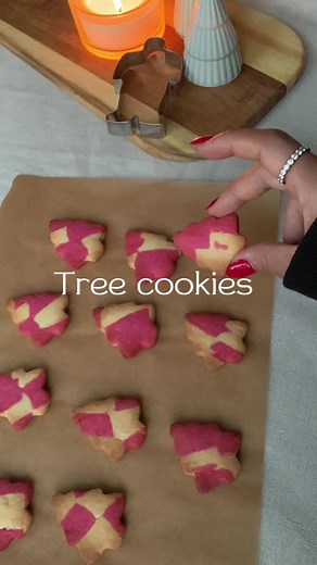 Tree cookies 🌲 #baking#christmasbaking#hobbybaking#aesthetic#relaxing#5daysuntilchristmas