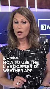 STAY WEATHER AWARE: Angela Buchman shows you how to use the Live Doppler 13 Weather App to stay ahead of the rain and storms. #inwx #Indy500 #indianapolis #weather | WTHR-TV