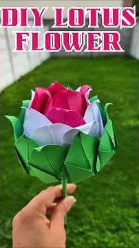 How to Create Stunning DIY Paper Lotus Flowers In 1 Minute