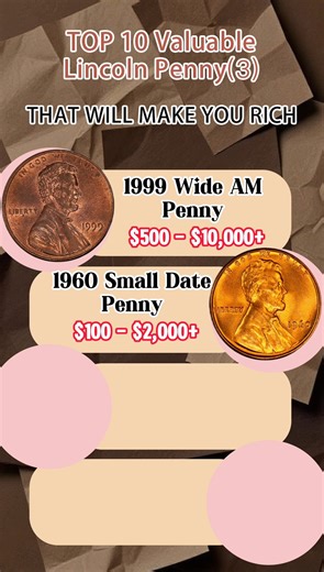 227K views · 2.2K reactions | TOP10 Valuable Lincoln Penny(3) Want to find out the value of your coins for free? Leave a comment or click the link in our profile! You’re welcome to use our app!#bills #dollar #treasurehunt #money #coins #penny #coincollecting #treasurehunting #oldcoins #CoinCollecting #bill #coin #lincoln #numismatica | HeritCoin | Facebook