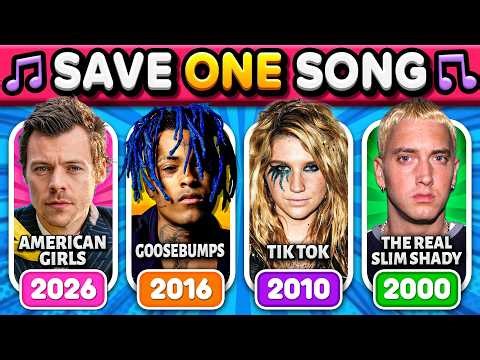 Save One Song Per Year ⏪ (2026 - 2000) 🎶 Hits Rewind | Music Quiz 2026